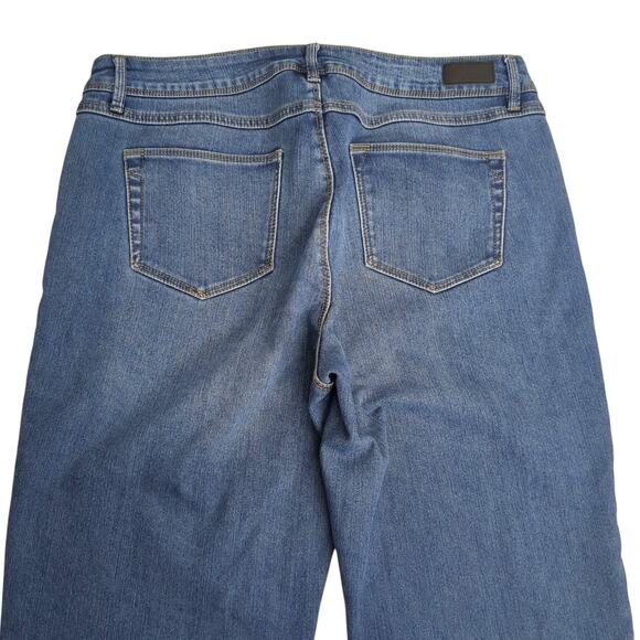 Natural Reflections Flannel Lined Comfort Stretch Firm Hold Med Wash Jeans Sz 14 - Picture 4 of 8